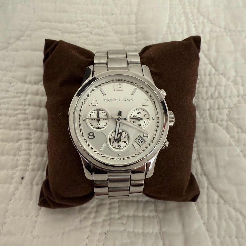 Michael Kors Silver Chronograph Watch